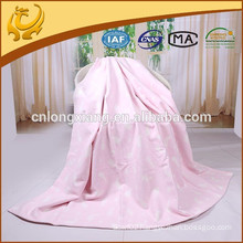 chinese factory cotton brushed jacquard baby blanket